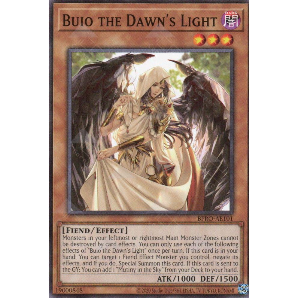 [ Bài Yugioh Chính Hãng ] BPRO-AE101 Buio the Dawn's Light - Common