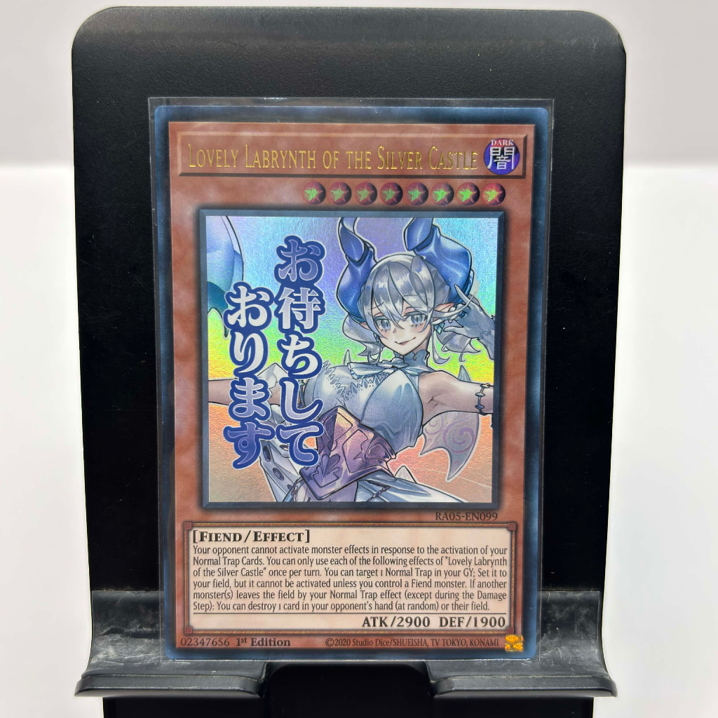 [ Bài Yugioh Chính Hãng ] Lovely Labrynth of the Silver Castle (Stamp Edition) - RA05-EN099 - Ultra Rare
