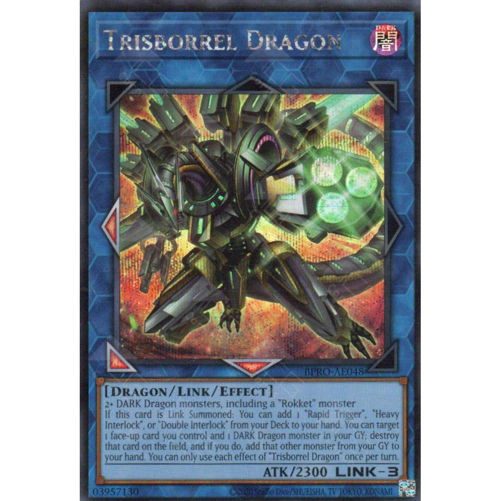 [ Bài Yugioh Chính Hãng ] BPRO-AE048 Trisborrel Dragon - Secret Rare