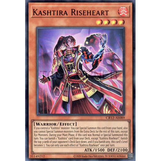 [ Bài Yugioh Chính Hãng ] CR12-AE089/CR12-AES33 Kashtira Riseheart - Ultra Rare