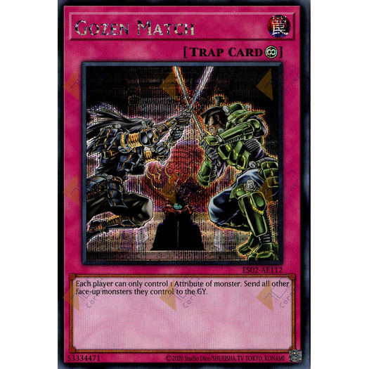 [ Bài Yugioh Chính Hãng ] ES02-AE112 Gozen Match - Secret Rare
