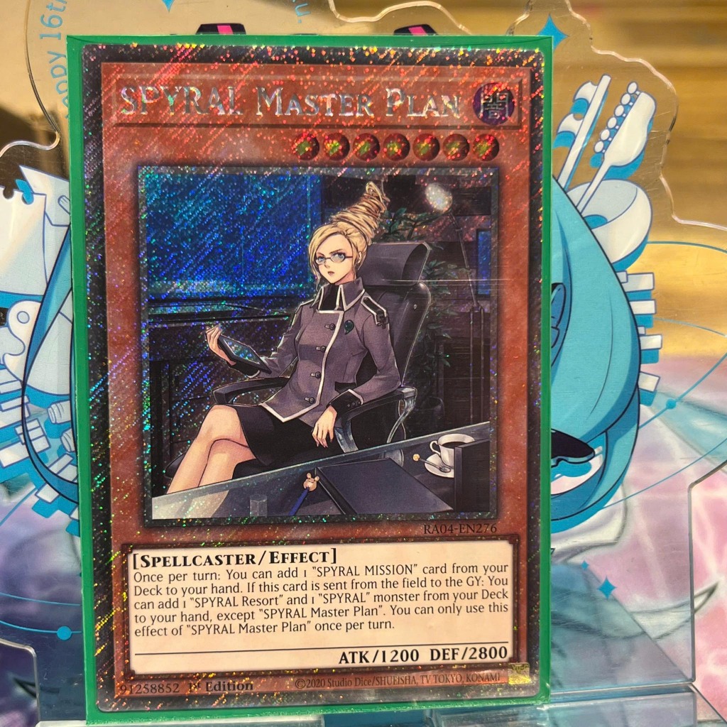 [ Bài Yugioh Chính Hãng ] SPYRAL Master Plan - RA04-EN276 - Platinum Secret Rare 1st Edition
