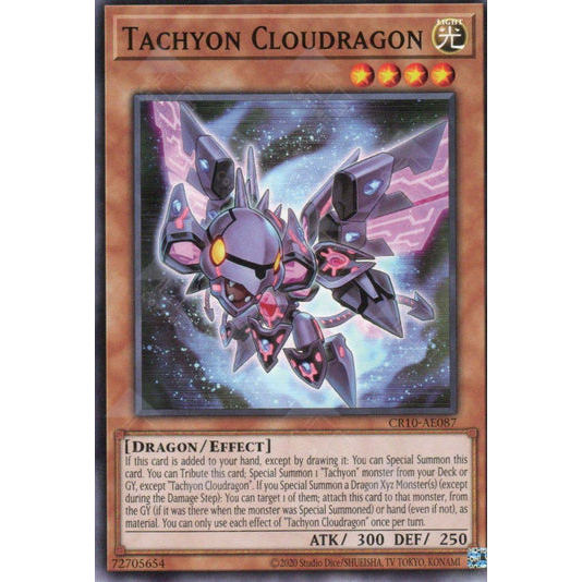 [ Bài Yugioh Chính Hãng ] CR10-AE087 Tachyon Cloudragon - Common