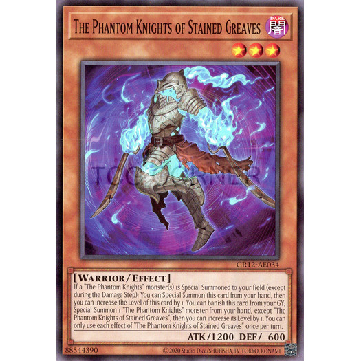 [ Bài Yugioh Chính Hãng ] CR12-AE034 The Phantom Knights of Stained Greaves - Common