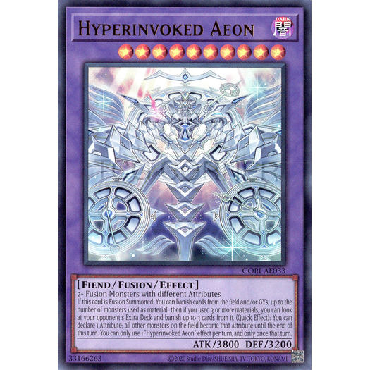 [ Bài Yugioh Chính Hãng ] CORI-AE033 Hyperinvoked Aeon - Ultra Rare