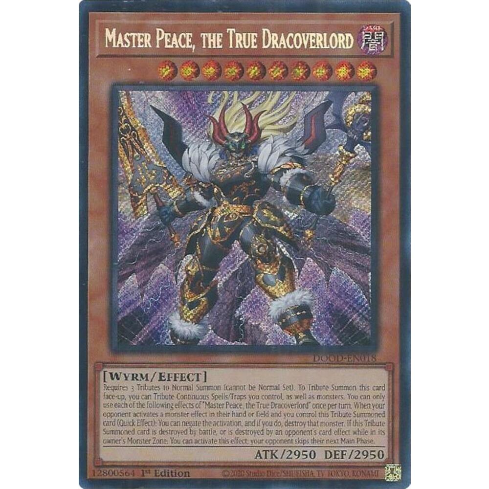 [ Bài Yugioh Chính Hãng ] Master Peace, the True Dracoverlord - Doom of Dimensions (DOOD)