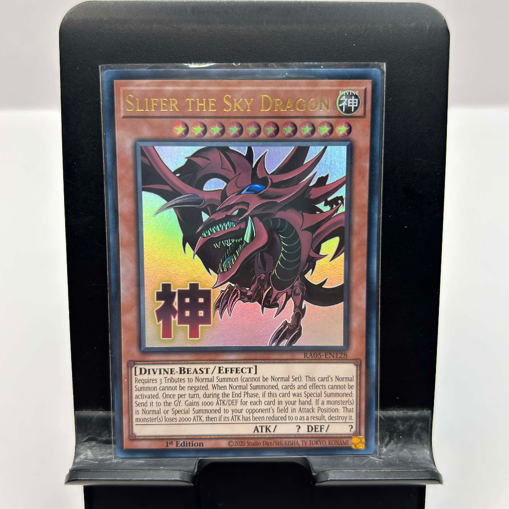 [ Bài Yugioh Chính Hãng ] Slifer the Sky Dragon (Stamp Edition) - RA05-EN128 - Ultra Rare