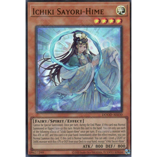 [ Bài Yugioh Chính Hãng ] DOOD-AE030 Ichiki Sayori-Hime - Ultra Rare