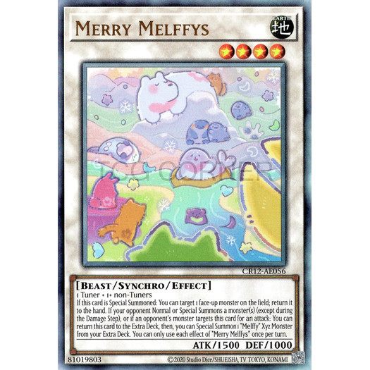 [ Bài Yugioh Chính Hãng ] CR12-AE056 Merry Melffys - Ultimate Rare