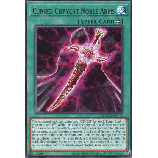 [ Bài Yugioh Chính Hãng ] DOOD-AE118 Cursed Copycat Noble Arms - Rare