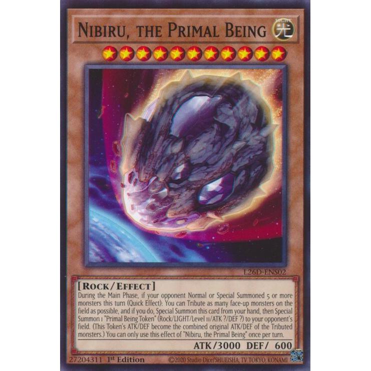 [ Bài Yugioh Chính Hãng ] Nibiru, the Primal Being - L26D-ENS02 - Common