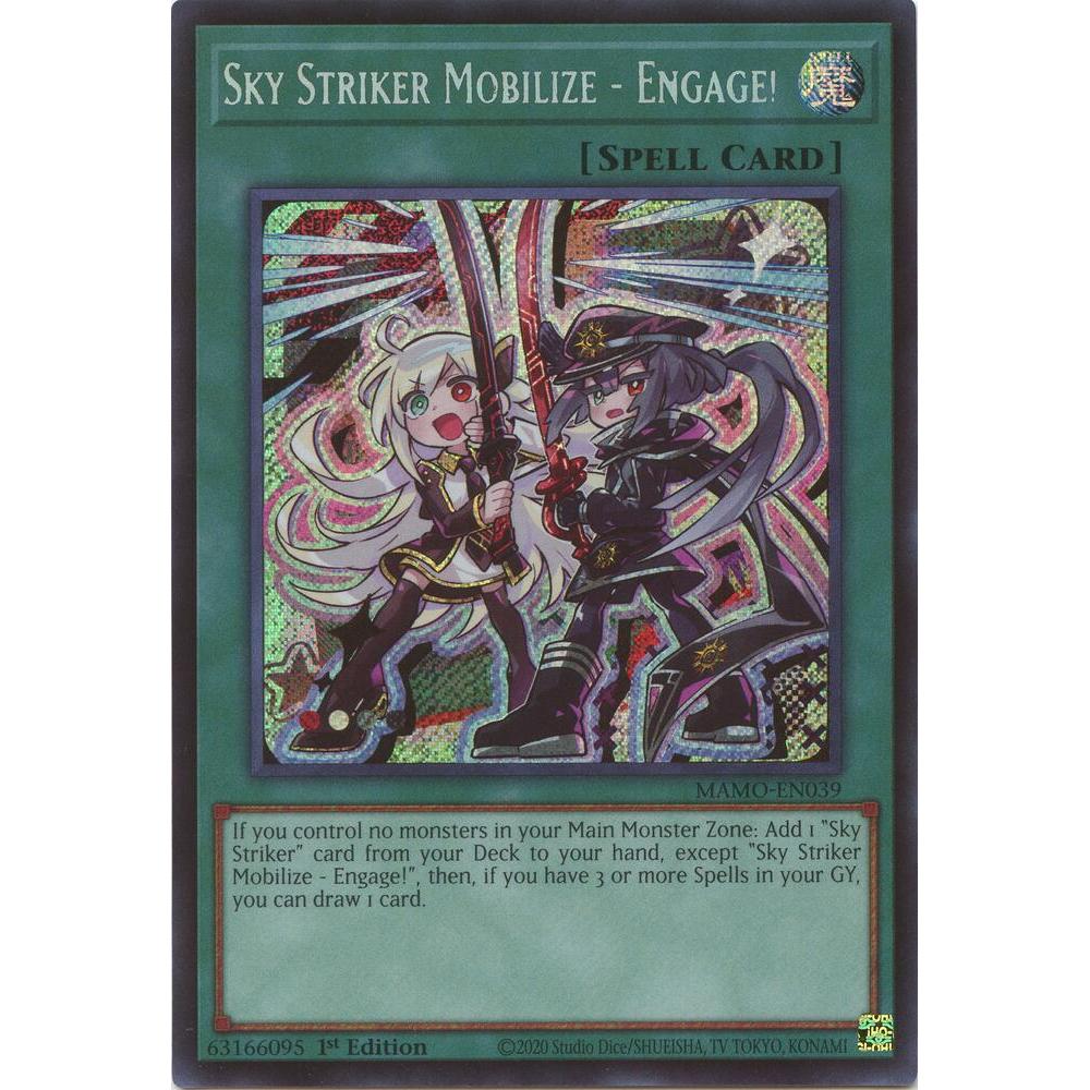 [Thẻ Bài Yugioh Chính Hãng] Sky Striker Mobilize - Engage! (chibi art) - MAMO-EN039 - Secret Rare