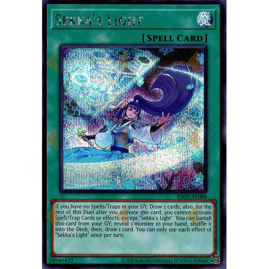 [ Bài Yugioh Chính Hãng ] ES02-AE088 Sekka's Light - Secret Rare
