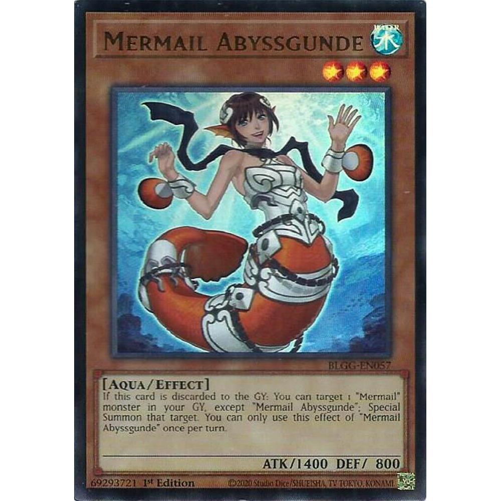 [ Bài Yugioh Chính Hãng ] Mermail Abyssgunde - BLGG-EN057 - Ultra Rare