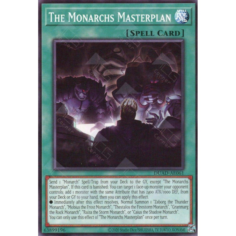 [ Bài Yugioh Chính Hãng ] DUAD-AE061 The Monarchs Masterplan - Common