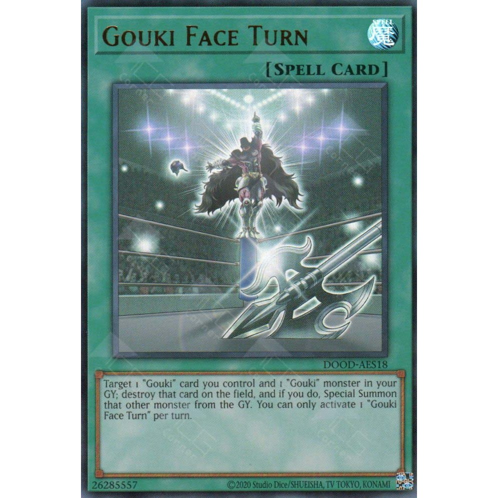 [ Bài Yugioh Chính Hãng ] DOOD-AES18 Gouki Face Turn (UR)
