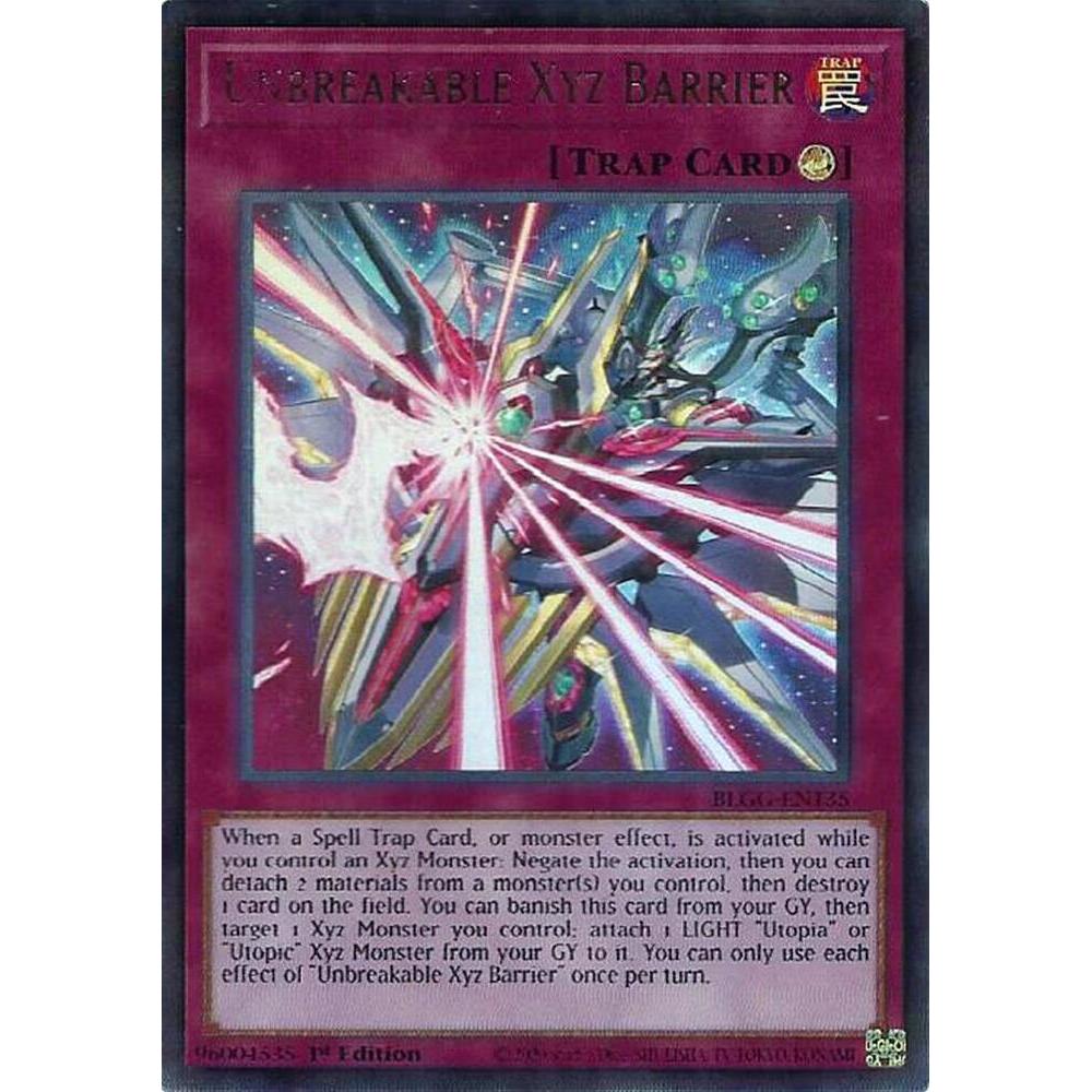 [ Bài Yugioh Chính Hãng ] Unbreakable Xyz Barrier - BLGG-EN135 - Ultra Rare