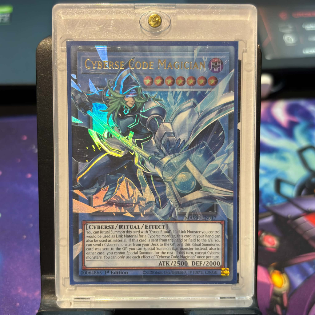 [ Bài Yugioh Chính Hãng ] Cyberse Code Magician (Extended Art) - MAMO-EN017 - Ultra Rare