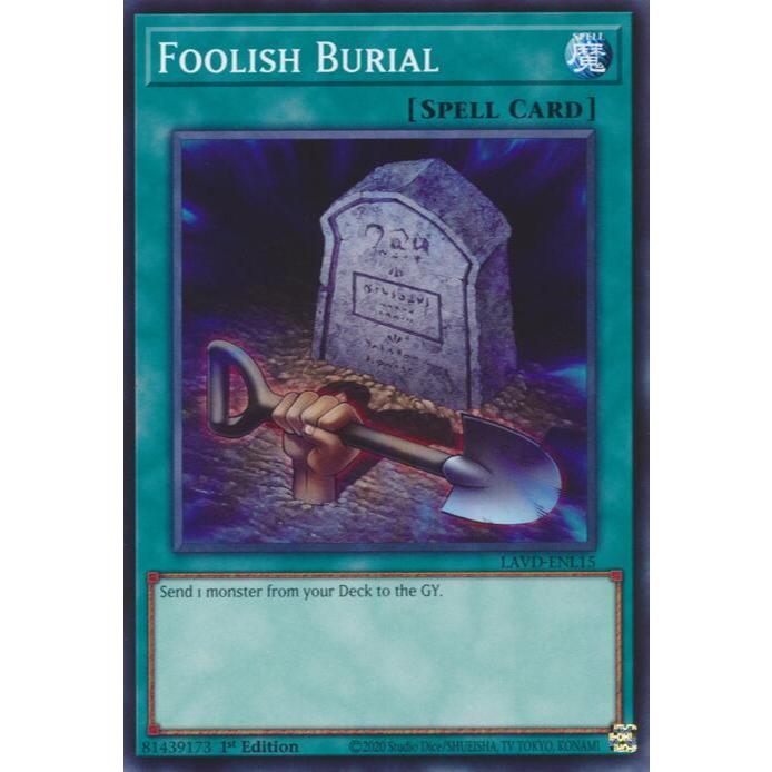 [ Bài Yugioh Chính Hãng ] Foolish Burial - LAVD-ENL15 - Common