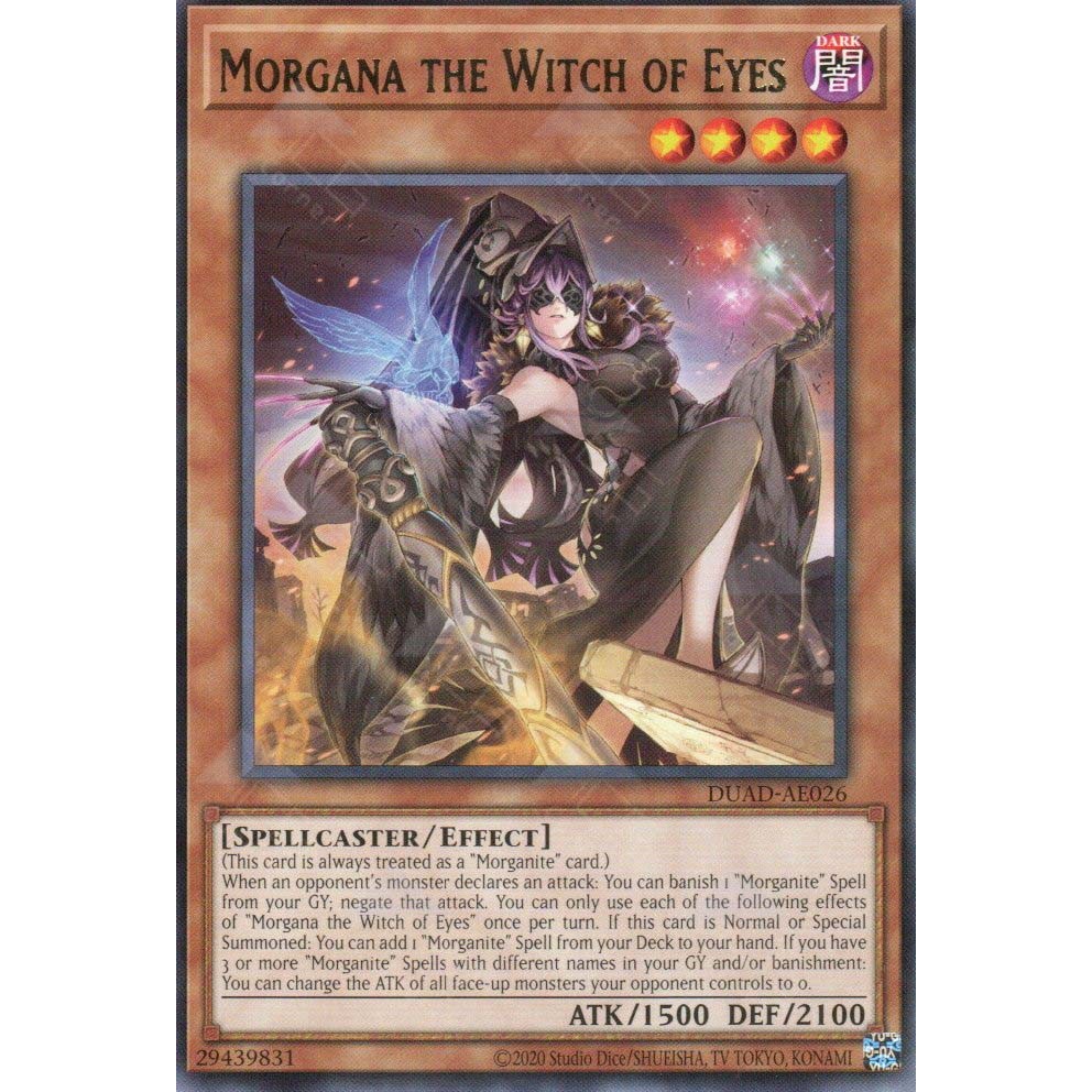 [ Bài Yugioh Chính Hãng ] DUAD-AE026 Morgana the Witch of Eyes - Rare