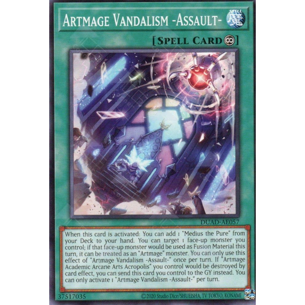 [ Bài Yugioh Chính Hãng ] DUAD-AE057 Artmage Vandalism -Assault- - Common