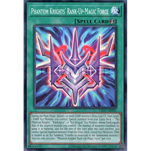 [ Bài Yugioh Chính Hãng ] CR12-AE043 Phantom Knights' Rank-Up-Magic Force - Common