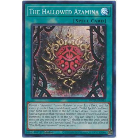 [ Bài Yugioh Chính Hãng ] The Hallowed Azamina - ROTA-EN053 - Super Rare 1st Edition