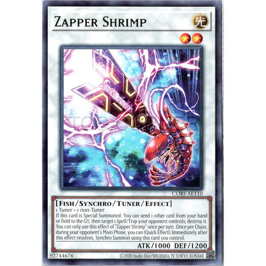 [ Bài Yugioh Chính Hãng ] CORI-AE110 Zapper Shrimp - Rare