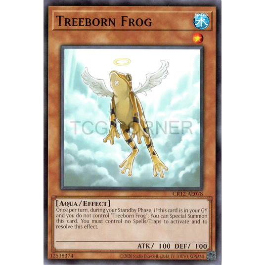 [ Bài Yugioh Chính Hãng ] CR12-AE078 Treeborn Frog - Common