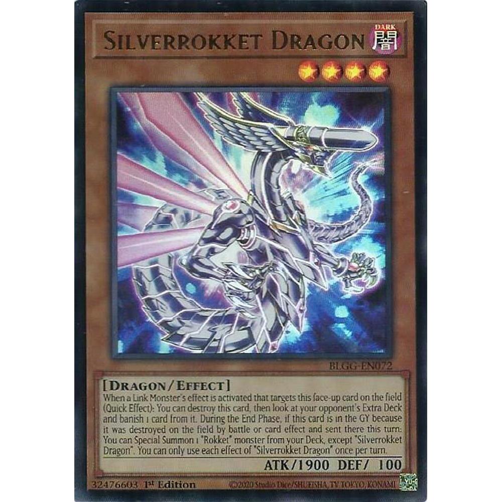 [ Bài Yugioh Chính Hãng ] Silverrokket Dragon - BLGG-EN072 - Ultra Rare