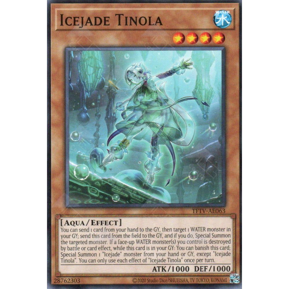 [ Bài Yugioh Chính Hãng ] TFTV-AE063 Icejade Tinola - Common