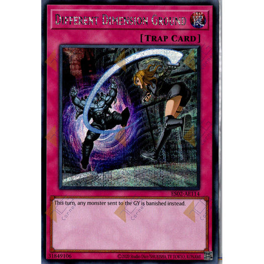 [ Bài Yugioh Chính Hãng ] ES02-AE114 Different Dimension Ground - Secret Rare