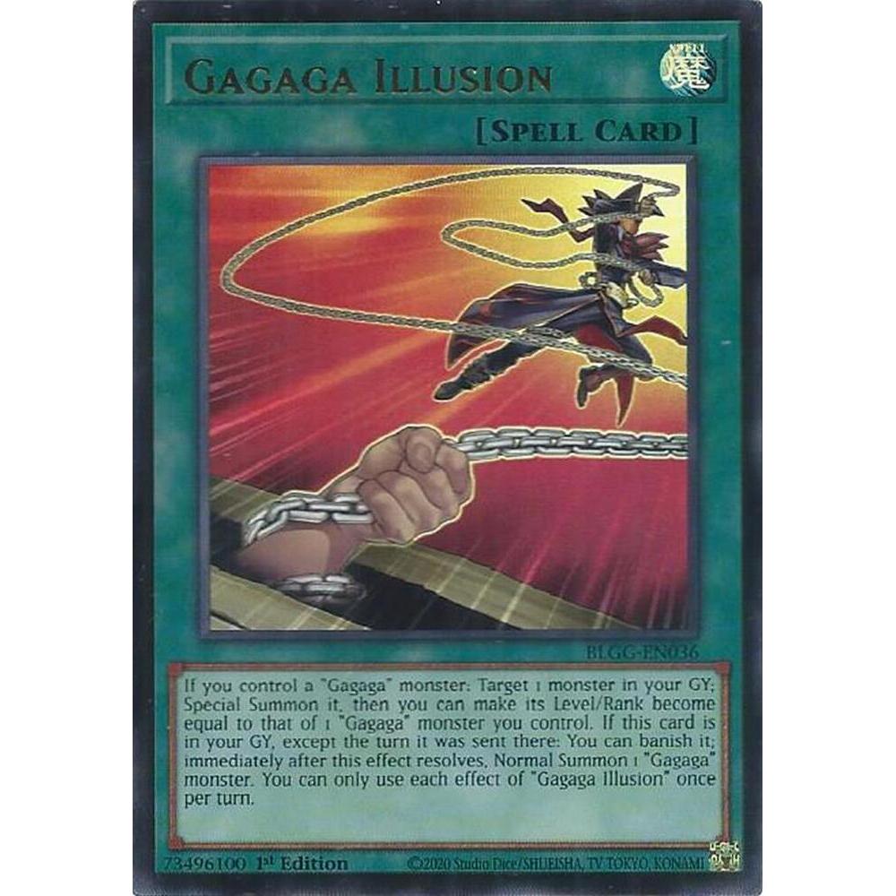 [ Bài Yugioh Chính Hãng ] Gagaga Illusion - BLGG-EN036 - Ultra Rare