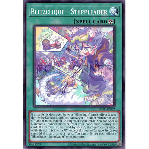 [ Bài Yugioh Chính Hãng ] CORI-AE052 Blitzclique - Steppleader - Common