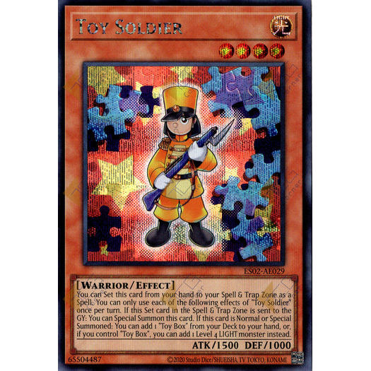 [ Bài Yugioh Chính Hãng ] ES02-AE029 Toy Soldier - Secret Rare