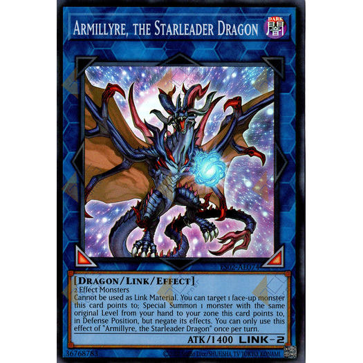 [ Bài Yugioh Chính Hãng ] ES02-AE074 Armillyre, the Starleader Dragon - Super Rare