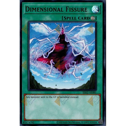 [ Bài Yugioh Chính Hãng ] ES02-AE081 Dimensional Fissure - Ultra Rare