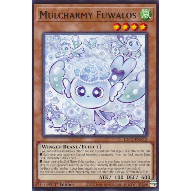 [ Bài Yugioh Chính Hãng ] Mulcharmy Fuwalos - L26D-ENX12 - Common