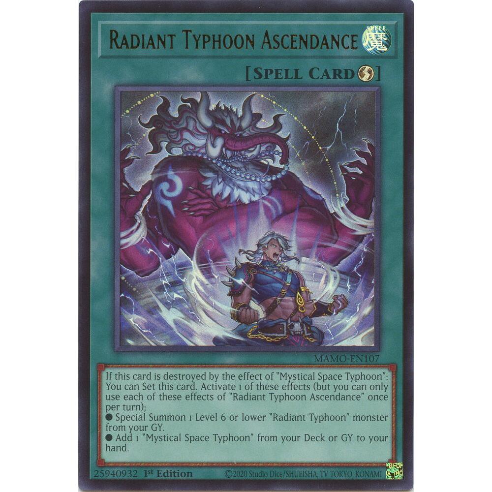 [Thẻ Bài Yugioh Chính Hãng] Radiant Typhoon Ascendance - MAMO-EN107 - Ultra Rare