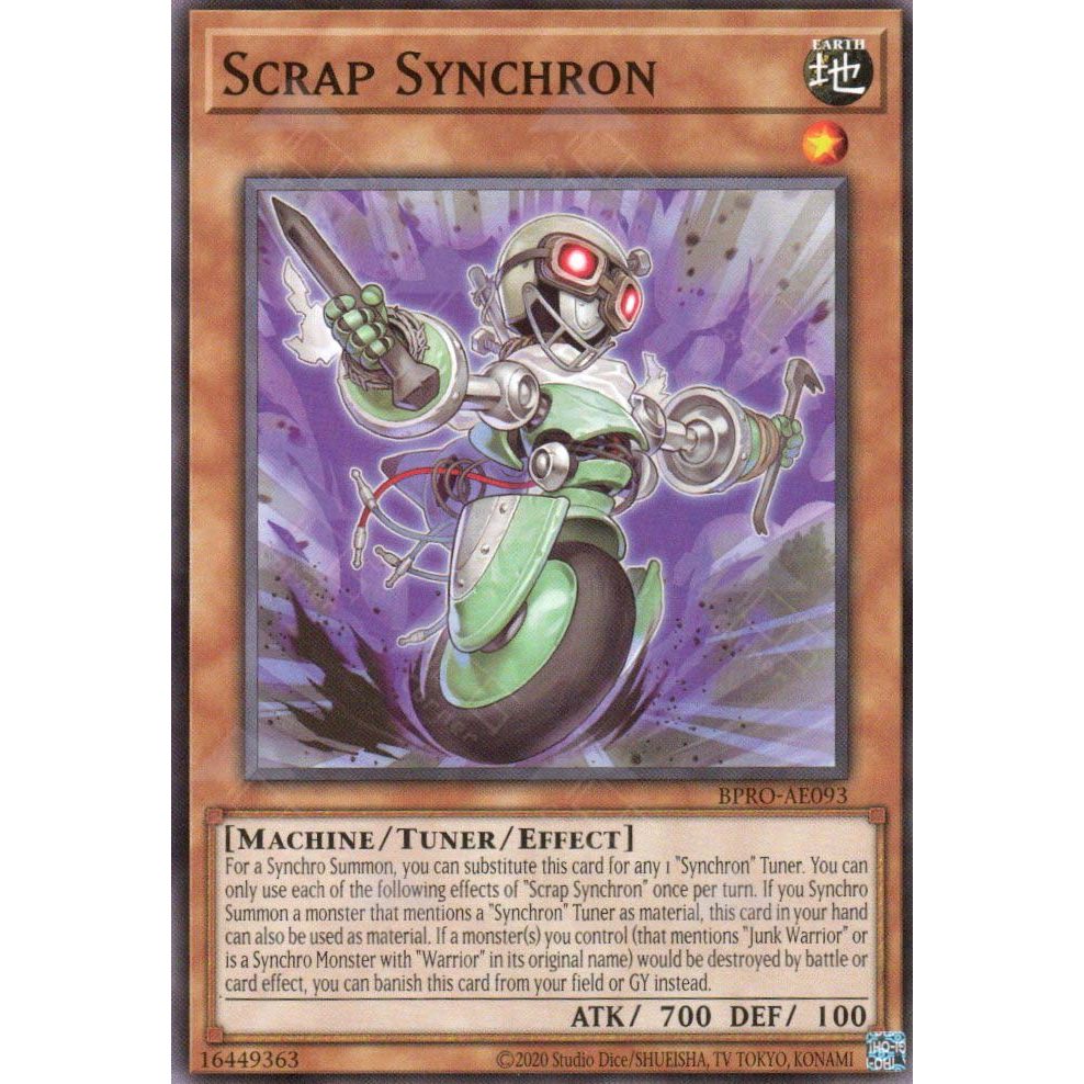 [ Bài Yugioh Chính Hãng ] BPRO-AE093 Scrap Synchron - Common
