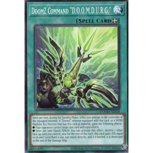 [ Bài Yugioh Chính Hãng ] DOOD-AE058 DoomZ Command 