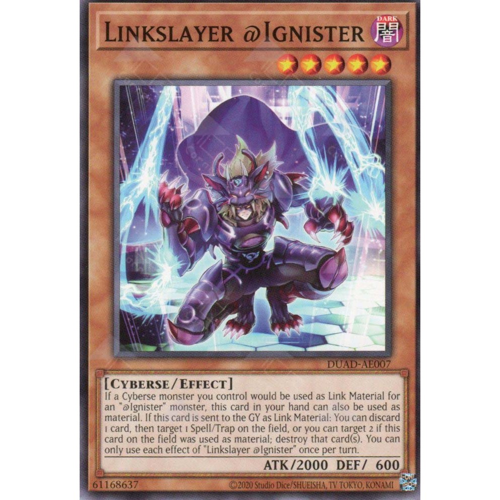 [ Bài Yugioh Chính Hãng ] DUAD-AE007 Linkslayer @Ignister - Common