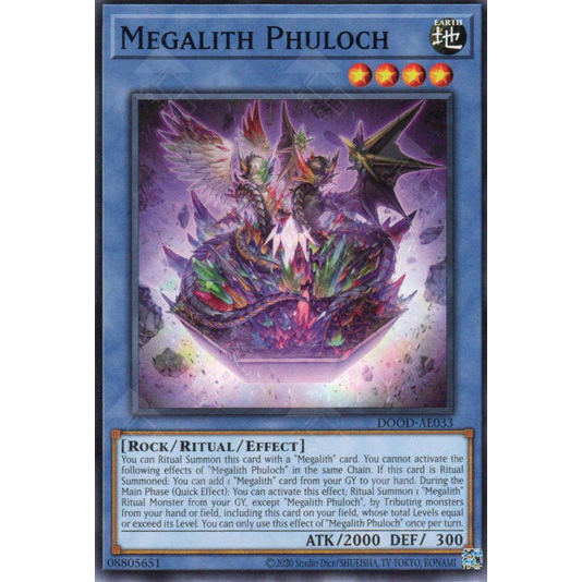 [ Bài Yugioh Chính Hãng ] DOOD-AE033 Megalith Phuloch - Common