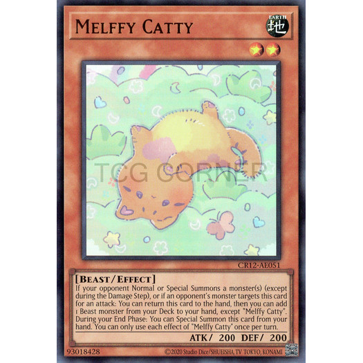 [ Bài Yugioh Chính Hãng ] CR12-AE051/CR12-AES17 Melffy Catty - Ultra Rare