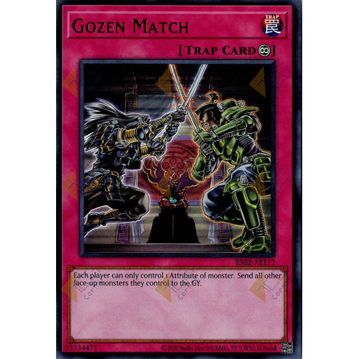 [ Bài Yugioh Chính Hãng ] ES02-AE112 Gozen Match - Ultra Rare