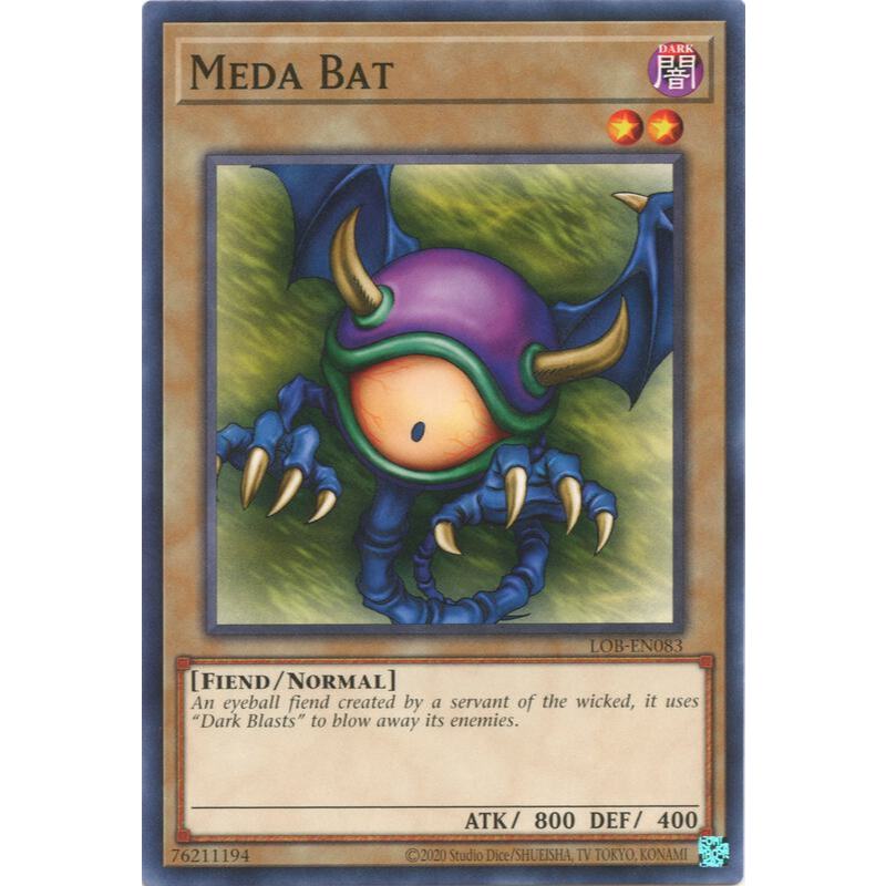 [ Bài Yugioh Chính Hãng ] Meda Bat -LOB-EN083 - Common