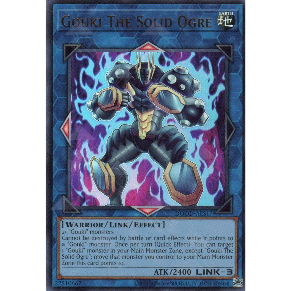 [ Bài Yugioh Chính Hãng ] DOOD-AES17 Gouki The Solid Ogre (UR)