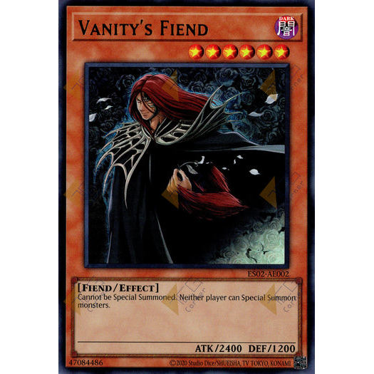 [ Bài Yugioh Chính Hãng ] ES02-AE002 Vanity's Fiend - Ultra Rare