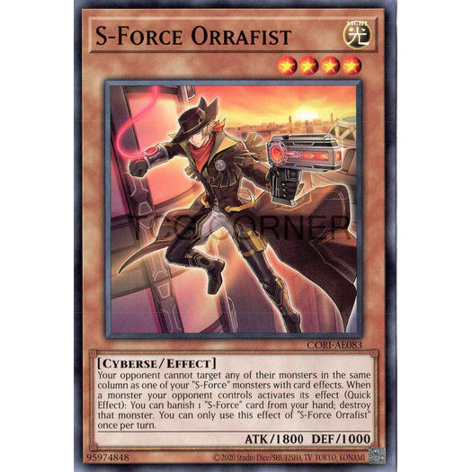 [ Bài Yugioh Chính Hãng ] CORI-AE083 S-Force Orrafist - Common