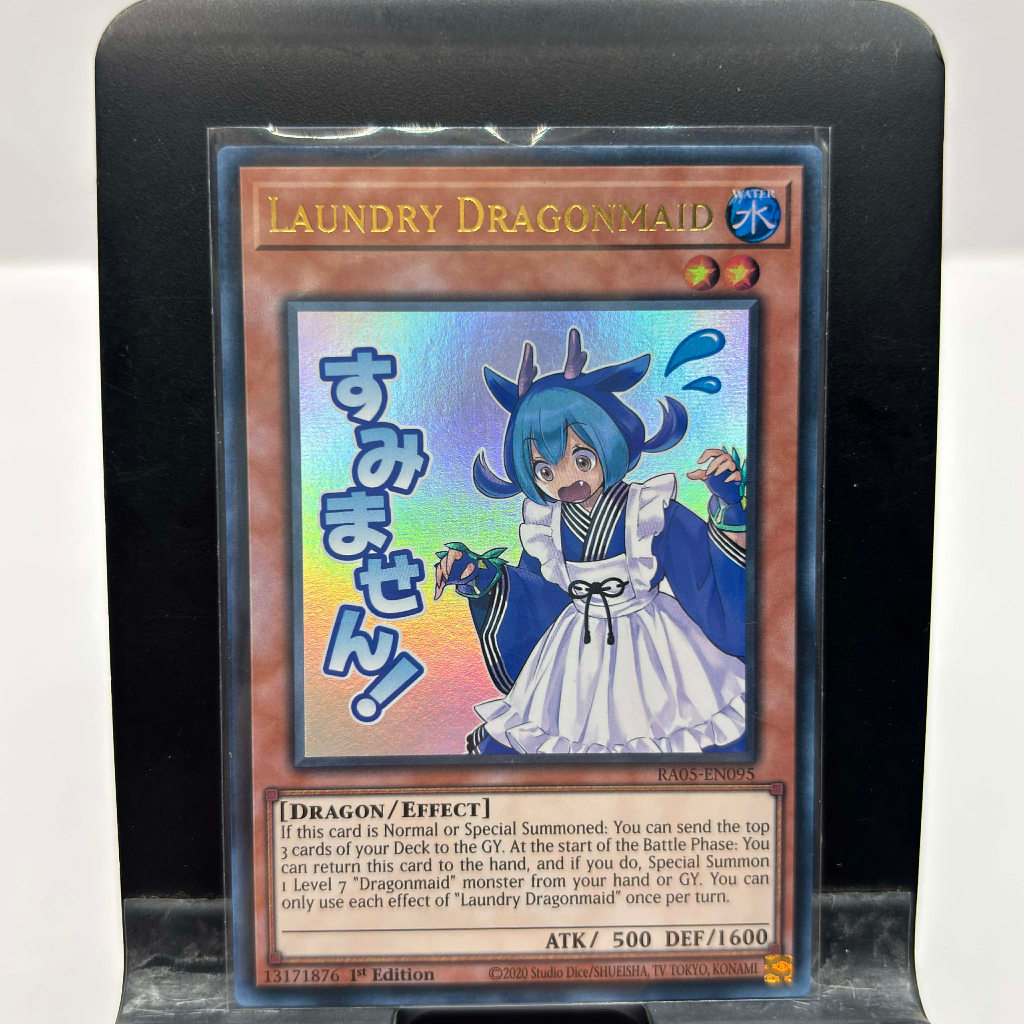 [ Bài Yugioh Chính Hãng ] Laundry Dragonmaid (Stamp Edition) - RA05-EN095 - Ultra Rare